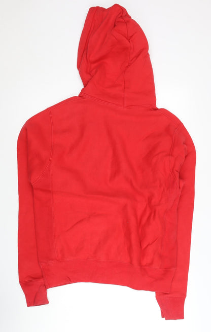 Mens UK Size S Champion Red Pullover Hoodie