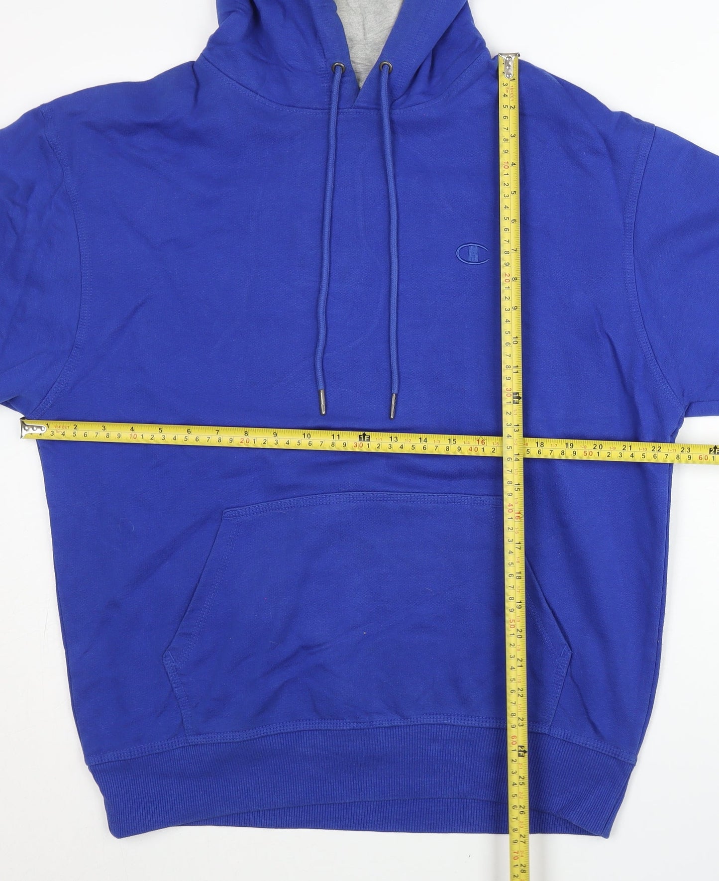 Mens UK Size M Champion Blue Pullover Hoodie