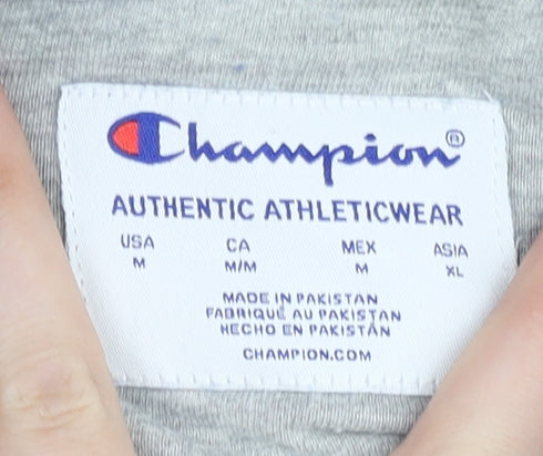 Mens UK Size M Champion Blue Pullover Hoodie