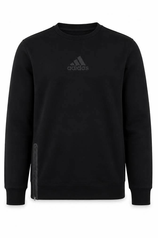 Mens UK Size M adidas Black Pullover Sweatshirt