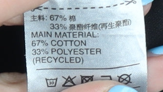 Adidas Men's Black M Pullover Sweatshirt with Side Zip