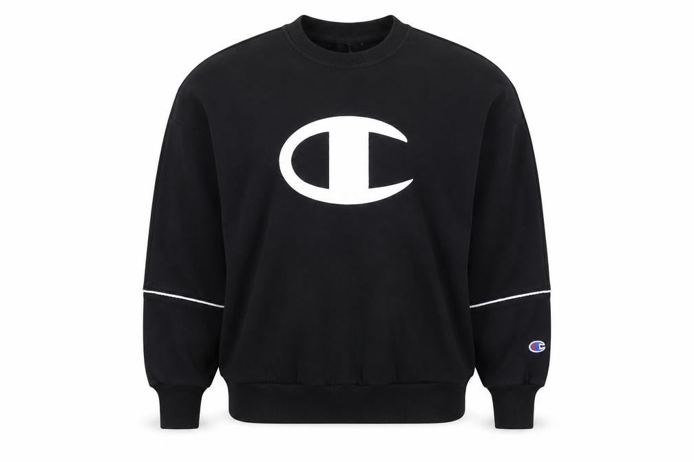 Womens UK Size S Champion Black Pullover Sweatshirt