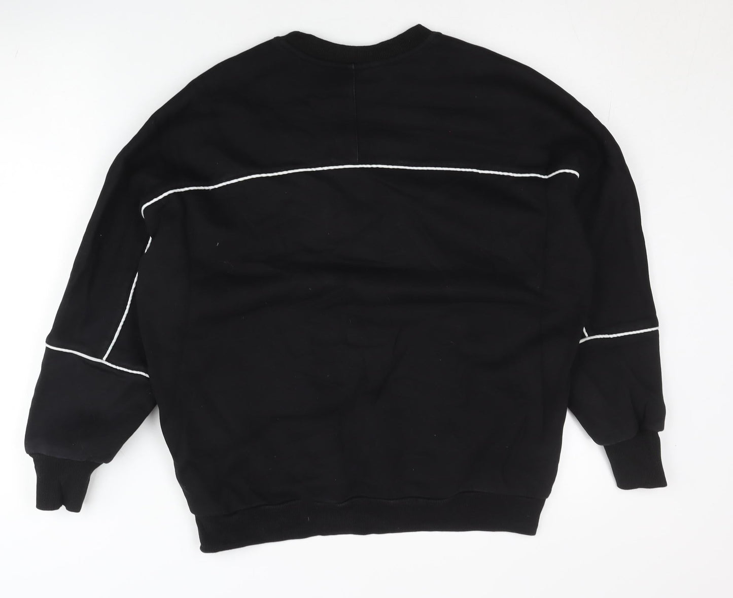 Champion Women's Black Small Pullover Sweatshirt Long Sleeve Logo