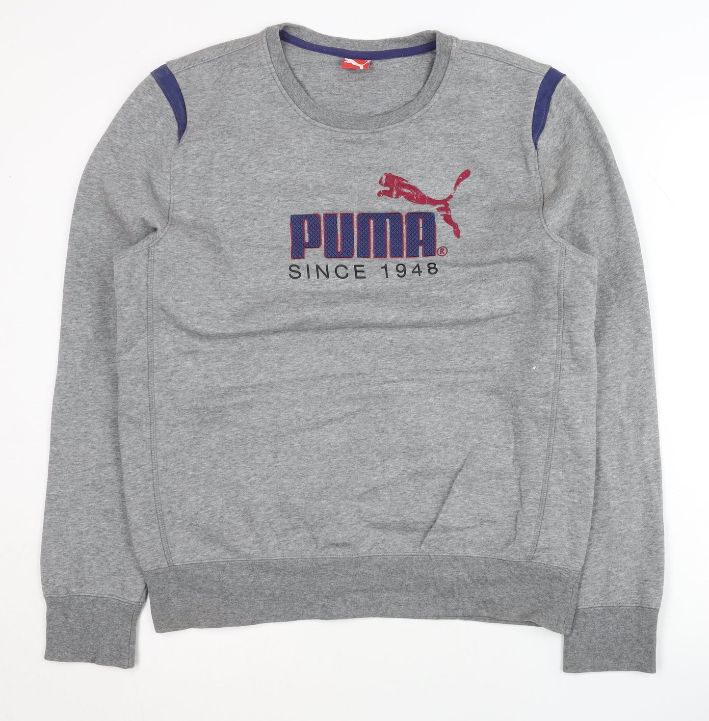 Mens UK Size L PUMA Grey Pullover Sweatshirt