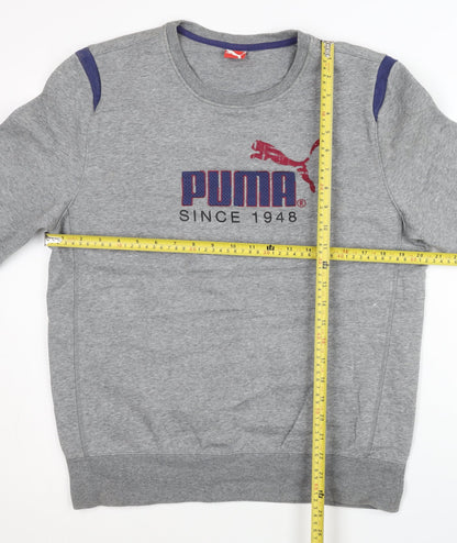 Mens UK Size L PUMA Grey Pullover Sweatshirt