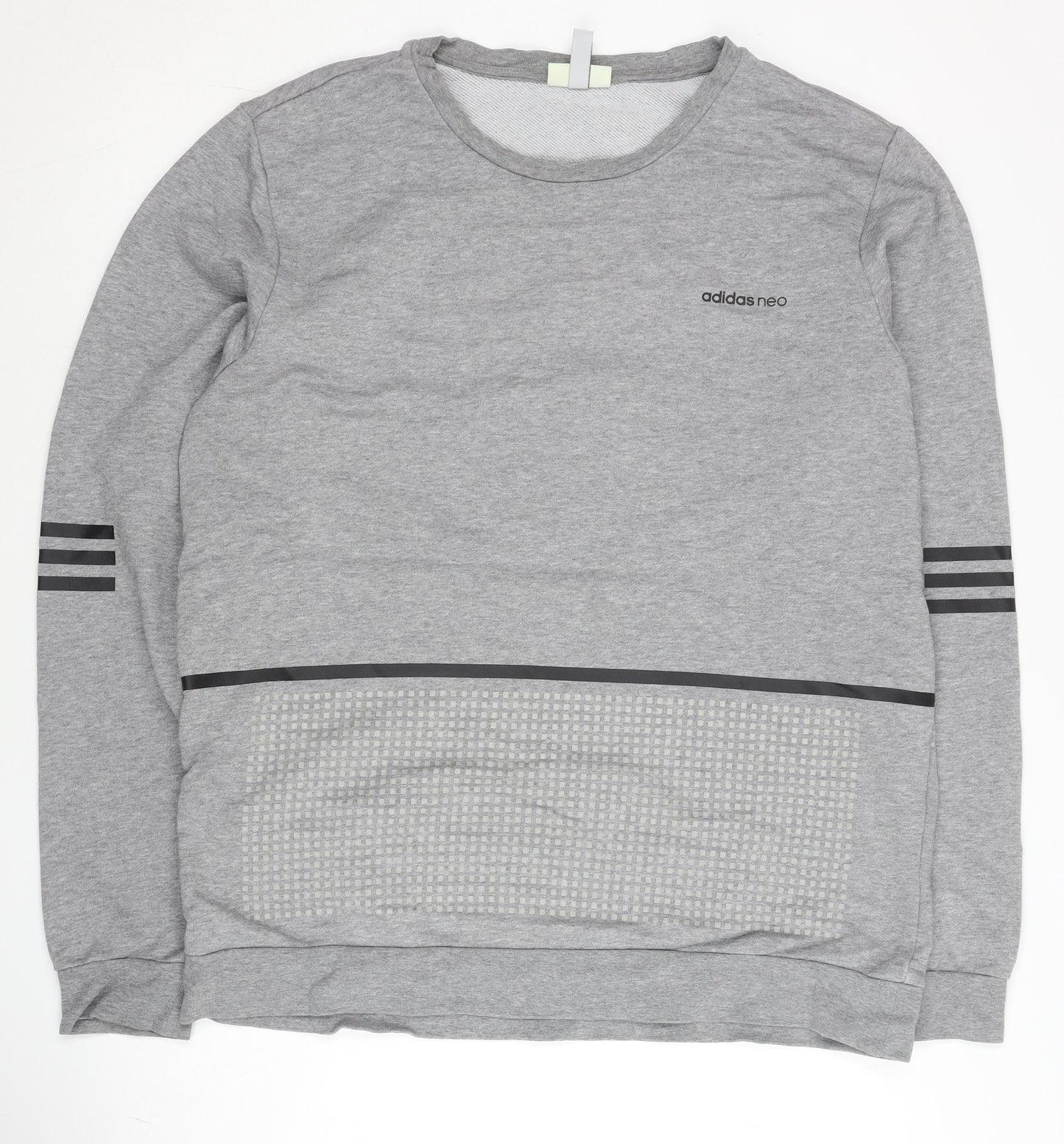 Mens UK Size L adidas Grey Pullover Sweatshirt