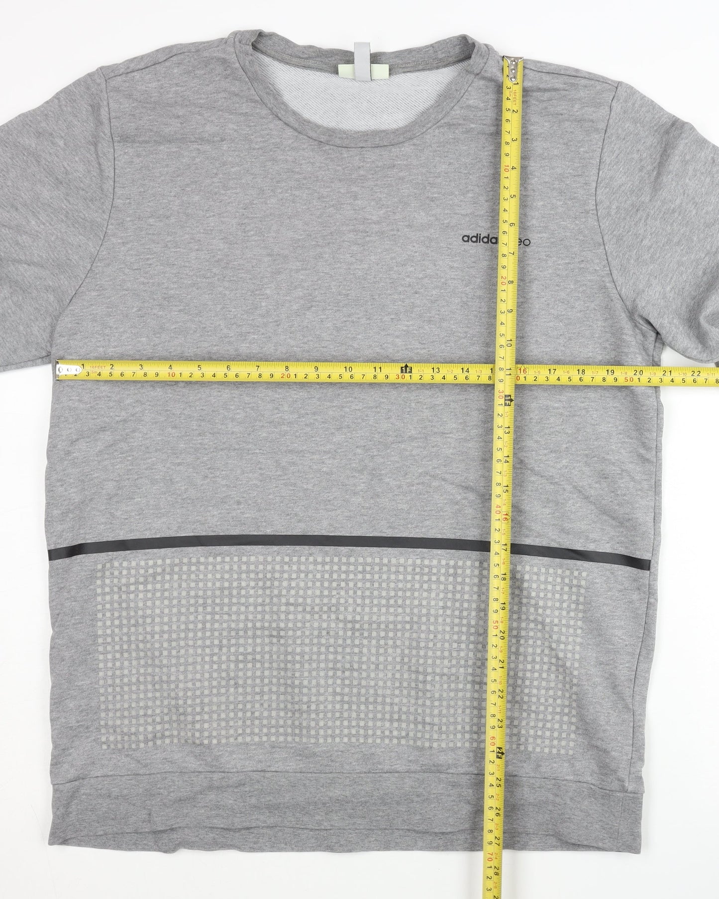 Mens UK Size L adidas Grey Pullover Sweatshirt