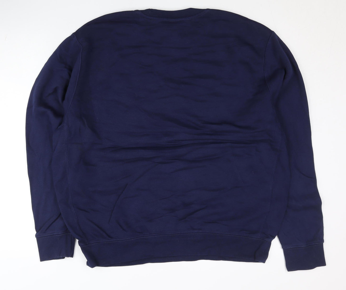 Nike Unisex Blue 2XL Pullover Sweatshirt Crew Neck Logo Sports