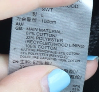 Adidas Men's Black Pullover Hoodie M Logo Graphic Sportswear