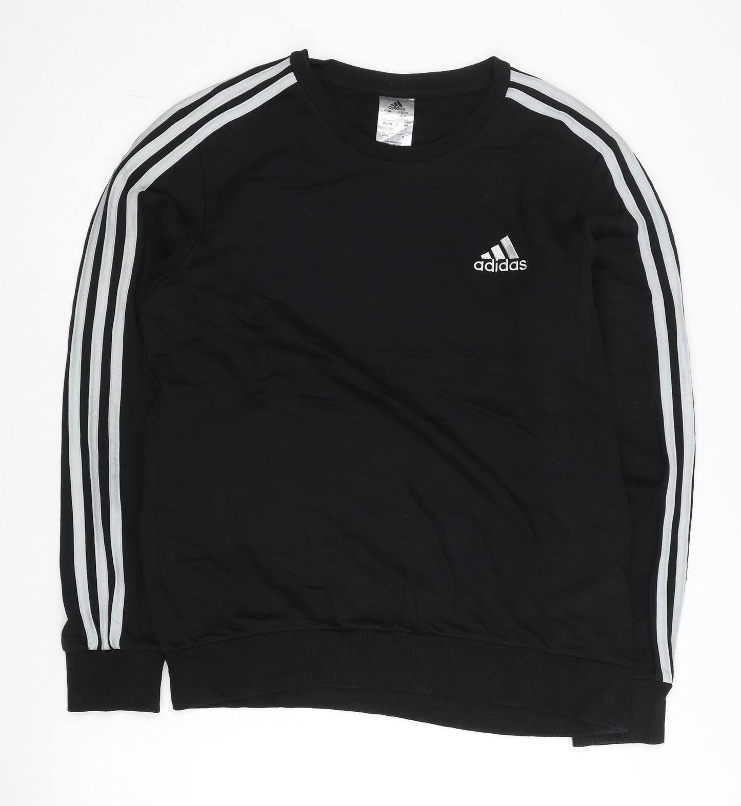 Adidas Men's Black M Pullover Sweatshirt Crew Neck Long Sleeve