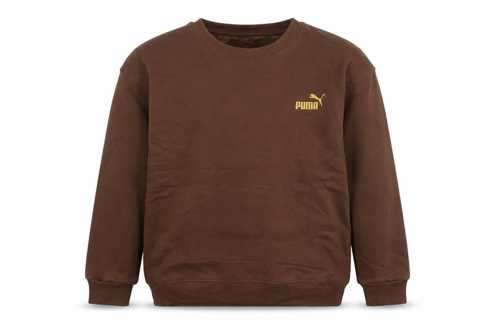 Mens UK Size XS PUMA Brown Pullover Sweatshirt