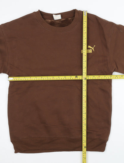 Mens UK Size XS PUMA Brown Pullover Sweatshirt