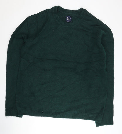 GAP Men's Green 2XL Crew Neck Pullover Jumper - Autumn Winter Casual Knitwear