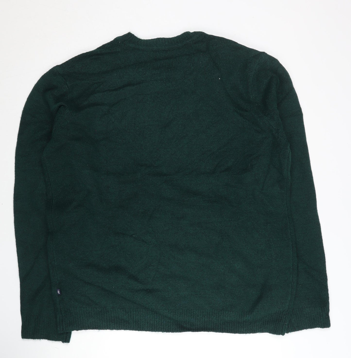 GAP Men's Green 2XL Crew Neck Pullover Jumper - Autumn Winter Casual Knitwear