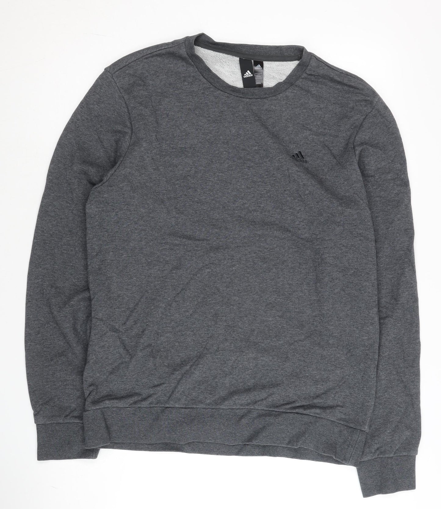 Mens UK Size M adidas Grey Pullover Sweatshirt