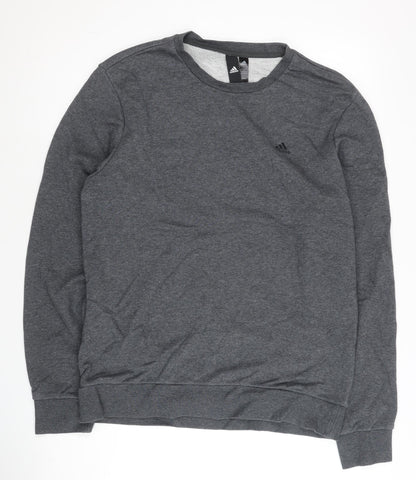 Mens UK Size M adidas Grey Pullover Sweatshirt