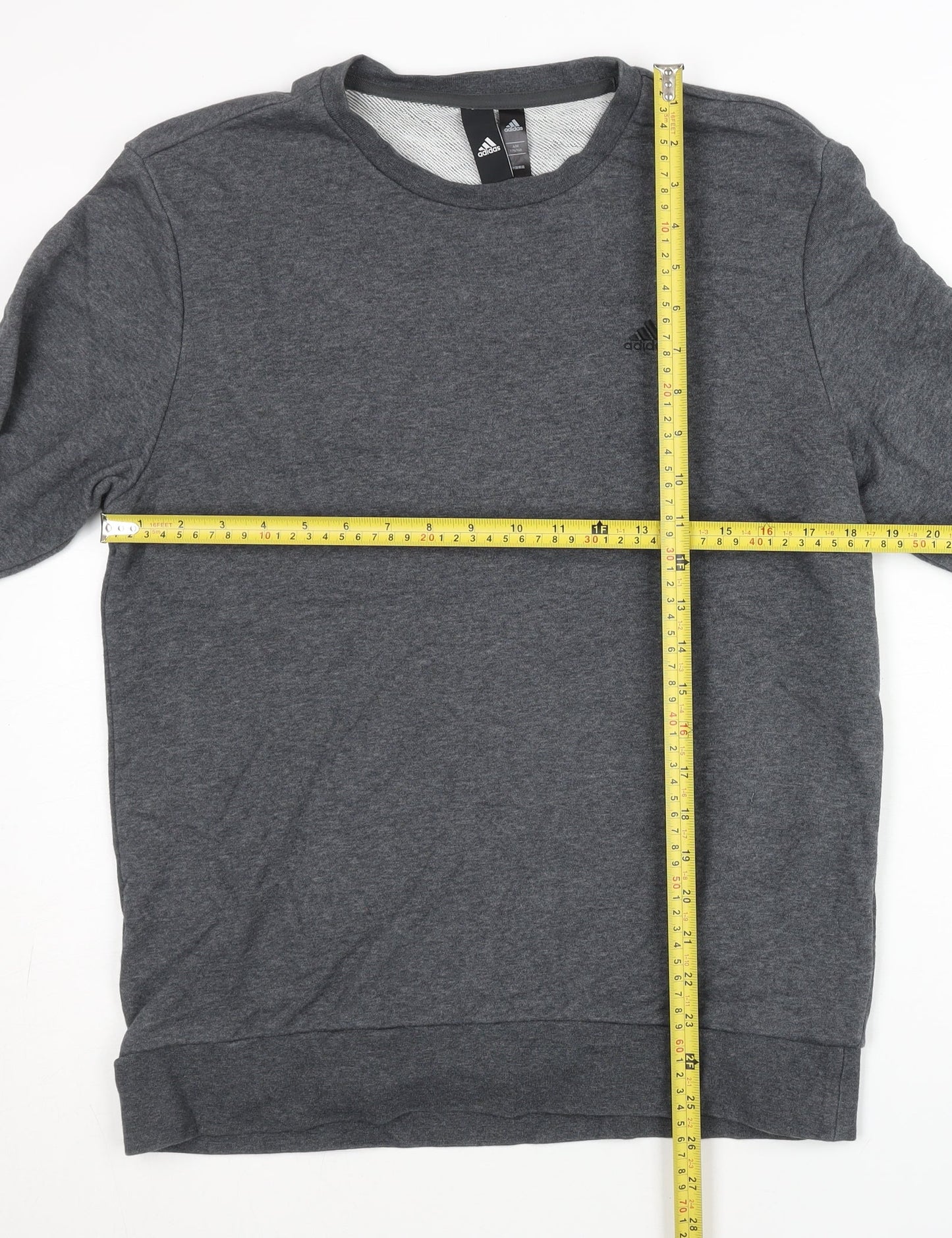 Mens UK Size M adidas Grey Pullover Sweatshirt