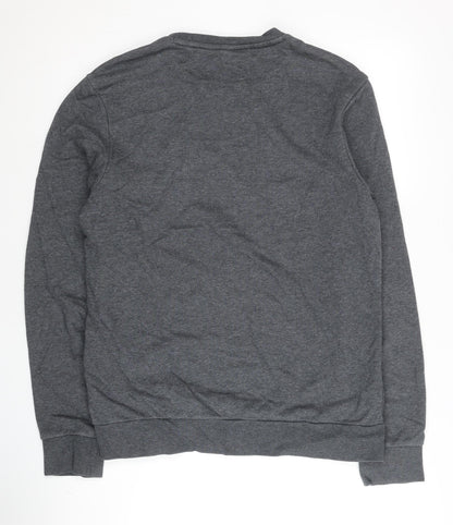 Mens UK Size M adidas Grey Pullover Sweatshirt