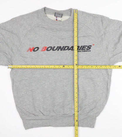 Mens UK Size S New Balance Grey Pullover Sweatshirt