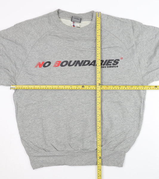 Mens UK Size S New Balance Grey Pullover Sweatshirt