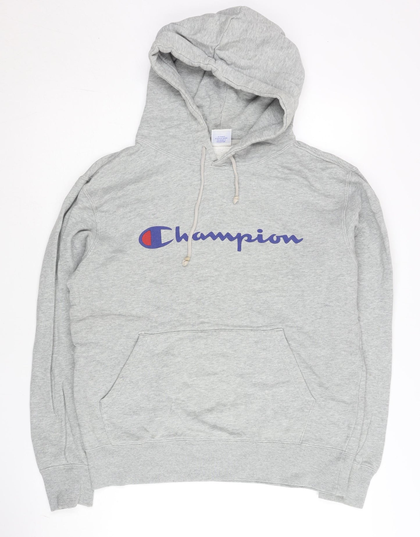 Mens UK Size L Champion Grey Pullover Hoodie