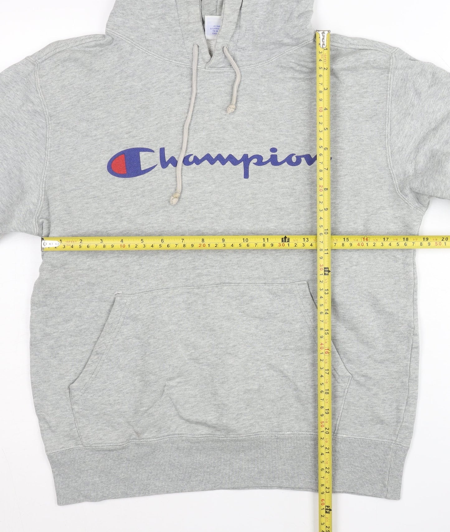 Mens UK Size L Champion Grey Pullover Hoodie