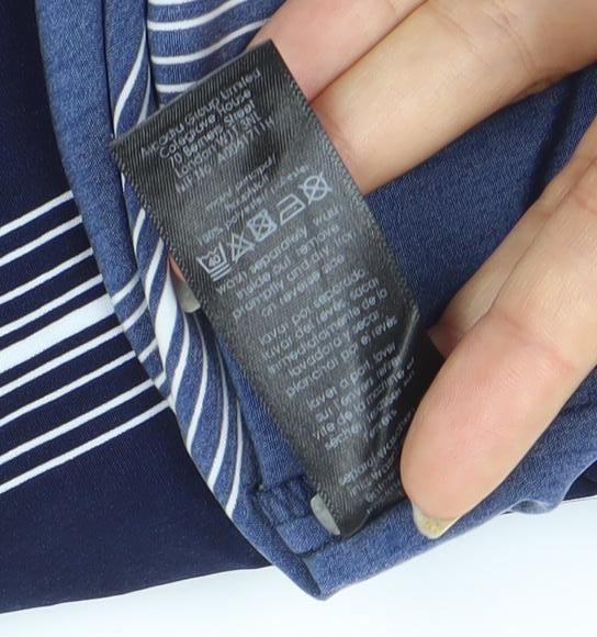 LIVE FOR THE WEEKEND Women’s Blue Striped Shirt Dress Size 22