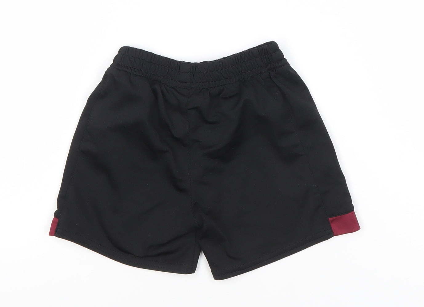 Umbro Boys Black Football Shorts 2-3 Years Athletic Elastic Waist