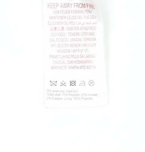 Jack Wills Women’s Grey Check Pencil Skirt Size 12 Lined Twill