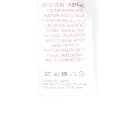 Jack Wills Women’s Grey Check Pencil Skirt Size 12 Lined Twill