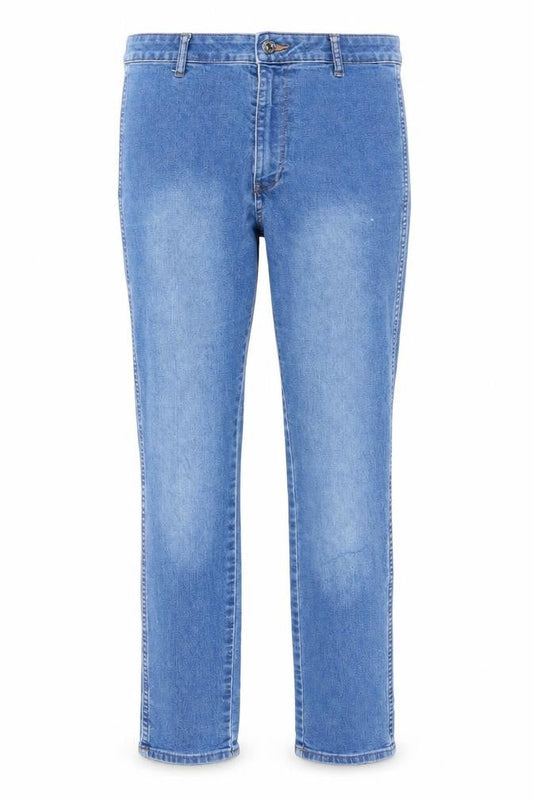 Front view of &Denim Women’s Blue High Waist Skinny Ankle Jeans, size UK 32