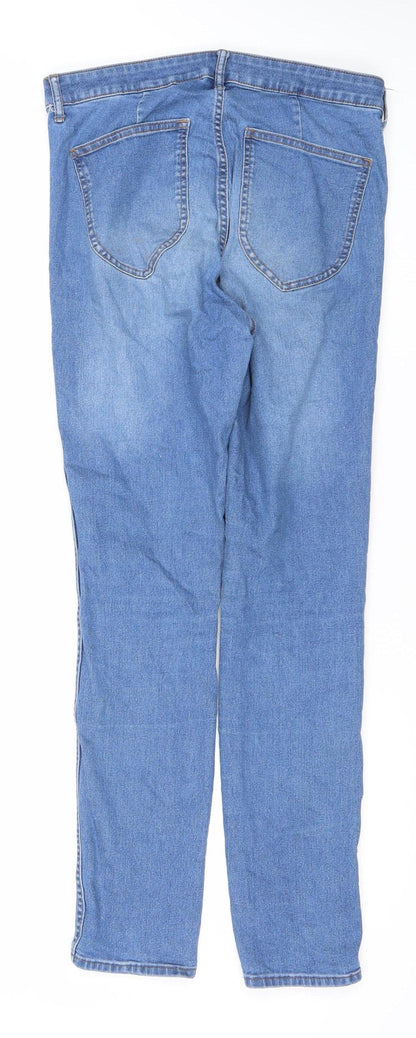 &Denim Women’s Blue High Waist Skinny Ankle Jeans Size 32