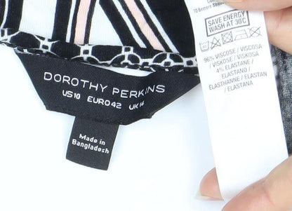 Dorothy Perkins Women’s Multicoloured Size 14 Sheath Dress