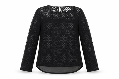 Womens UK Size 10 NEXT Black Tunic Blouse