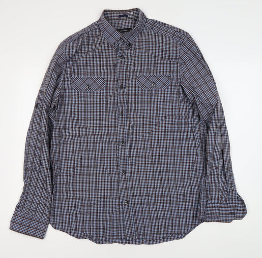 Mens UK Collar Size XL Matinique Smart Blue  Dress Shirt