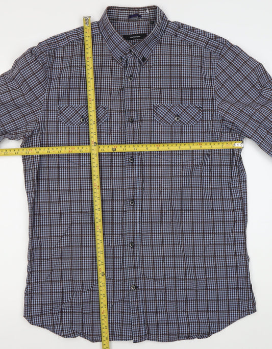 Mens UK Collar Size XL Matinique Smart Blue  Dress Shirt