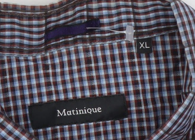 Mens UK Collar Size XL Matinique Smart Blue  Dress Shirt