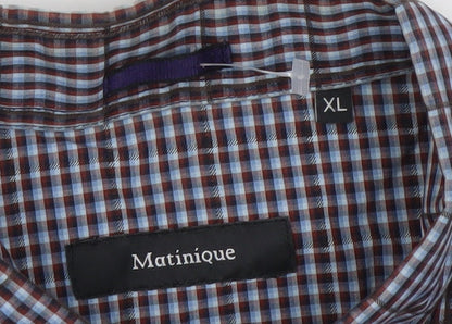 Mens UK Collar Size XL Matinique Smart Blue  Dress Shirt