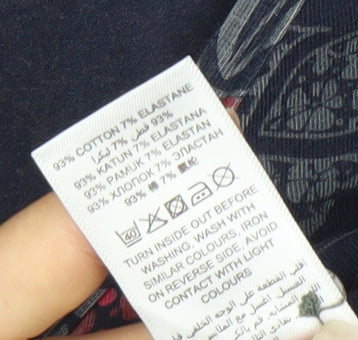 Mantaray Women's Multicoloured Floral Wrap Dress Size 8 Knee Length Jersey