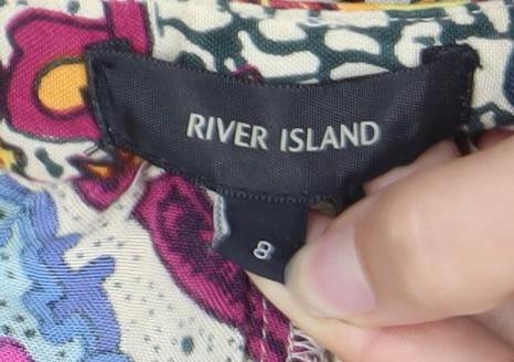 River Island Women’s Multicoloured Paisley Viscose Shorts Size 8