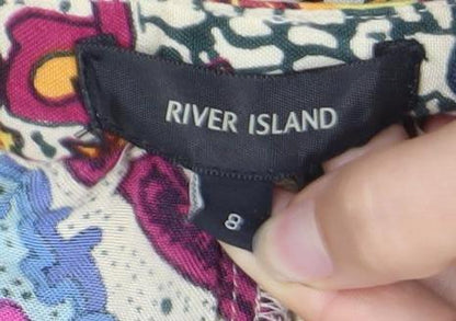 River Island Women’s Multicoloured Paisley Viscose Shorts Size 8