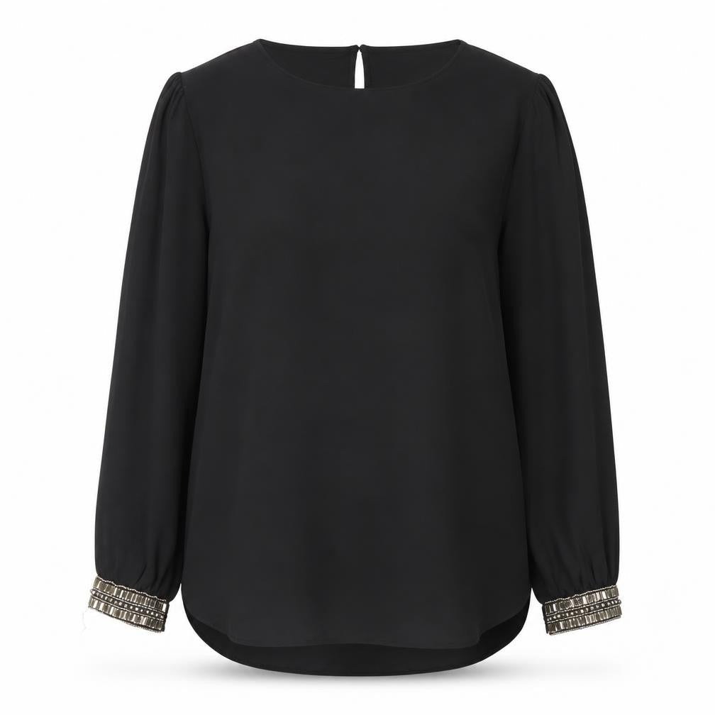 Womens UK Size L Wallis Black Basic Blouse