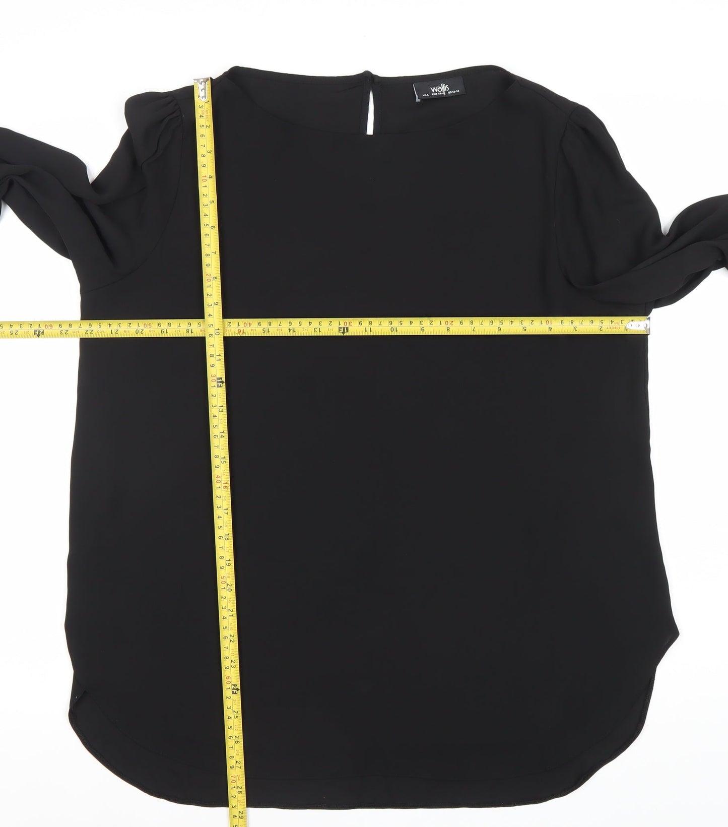 Womens UK Size L Wallis Black Basic Blouse