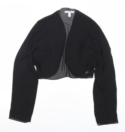 Womens UK Size 14 Gina Bacconi Black Bolero Blouse