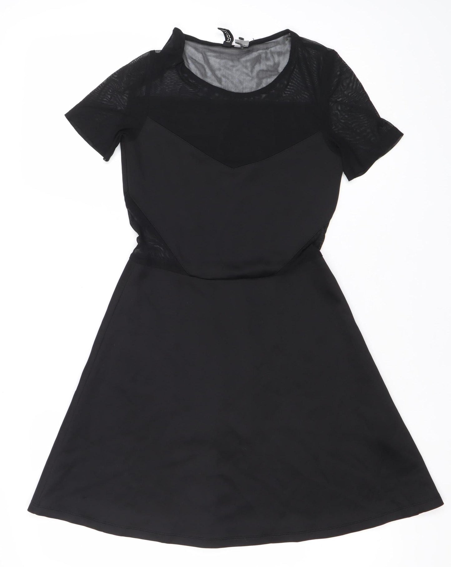 H&M Women’s Black Size 8 Fit & Flare Mesh Party Dress