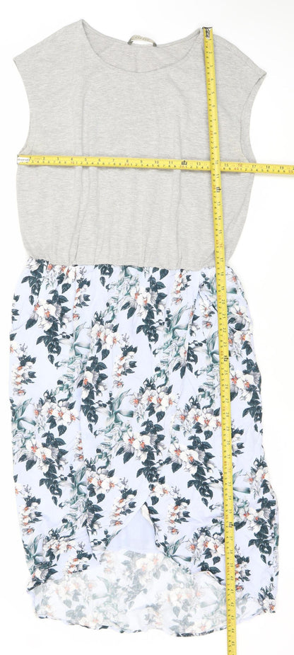 Oasis Women’s Multicoloured Floral Bodycon Dress Size 12 Knee Length