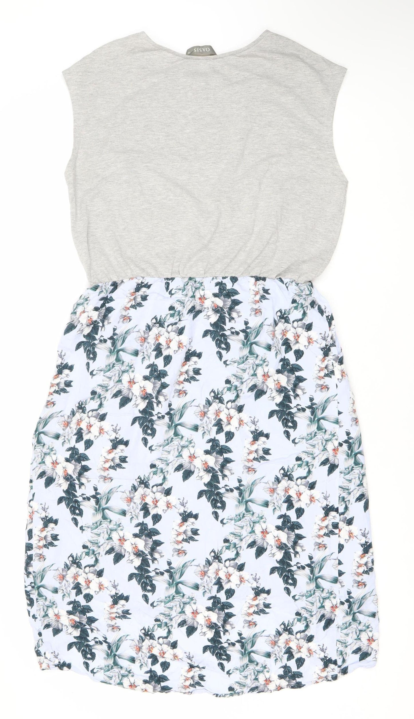 Oasis Women’s Multicoloured Floral Bodycon Dress Size 12 Knee Length