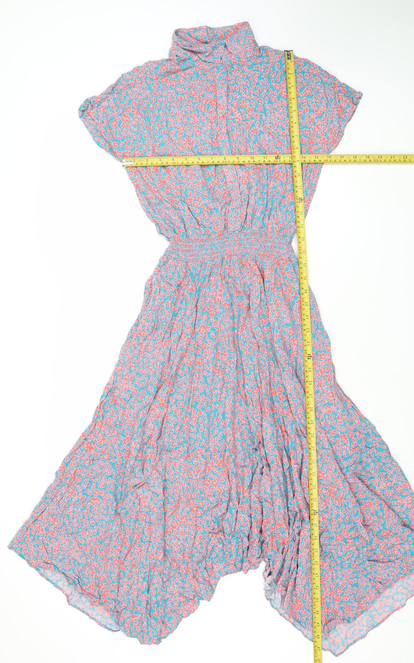 Hush Women's Multicoloured Floral Midi A-Line Dress Size 16