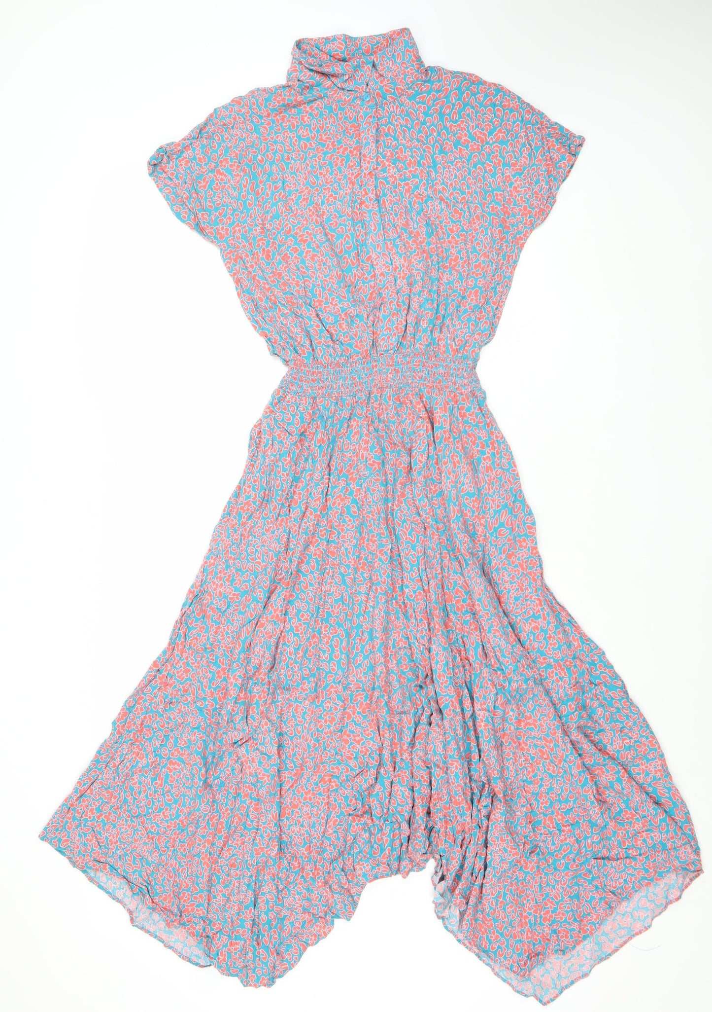 Hush Women's Multicoloured Floral Midi A-Line Dress Size 16