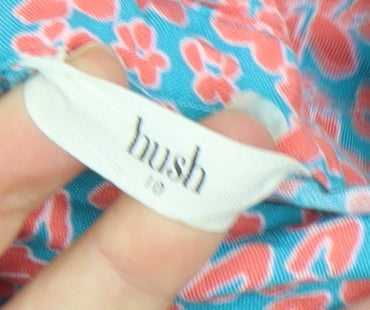 Hush Women's Multicoloured Floral Midi A-Line Dress Size 16